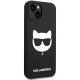 Karl Lagerfeld Silicone Choupette Head MagSafe Case for iPhone 14 Plus, Black