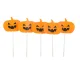 Halloween Cake and Cupcake Toppers, 5 pcs, Orange