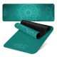 4FIZJO Suede Yoga and Exercise Mat 1.5 mm, Green