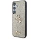 Guess Fixed Glitter Big 4G Metal Logo Case for Samsung Galaxy S25+ Gold