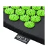 4Fizjo XL Classic Acupressure Mat with Pillow, Black/Green