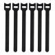 Reusable Velcro Cable Ties 50 Pcs 25cm Wire Organizer, Black