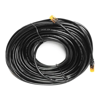 LTC UTP CAT6e Network Cable RJ45 8P8C Patch Cord 25m, Black