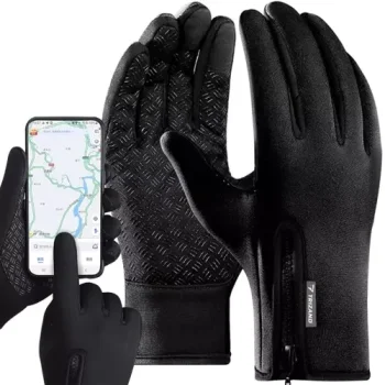 Trizand 19903 Touchscreen Gloves, Size M, Black