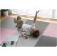 Ricokids 738234 Foam Puzzle Play Mat 180x180 cm, 9 pcs, Grey/Pink