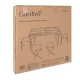 Folding Camping Table with 4 Chairs Gardlov, Black