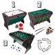 Carruzzo 3-in-1 Rotating Multi Game Table XL Foosball Billiards Air Hockey