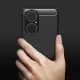 Huawei P50 Carbon Flexible Cover TPU Case, Black
