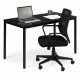 Modernhome NORD-MRBC-BC Table 120x60 cm, Black Marble