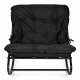 Garden Rocking Chair MultiGarden with Cushion, Black