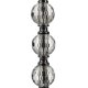 Ruhhy Set of 3 Glamour Candlesticks, Silver