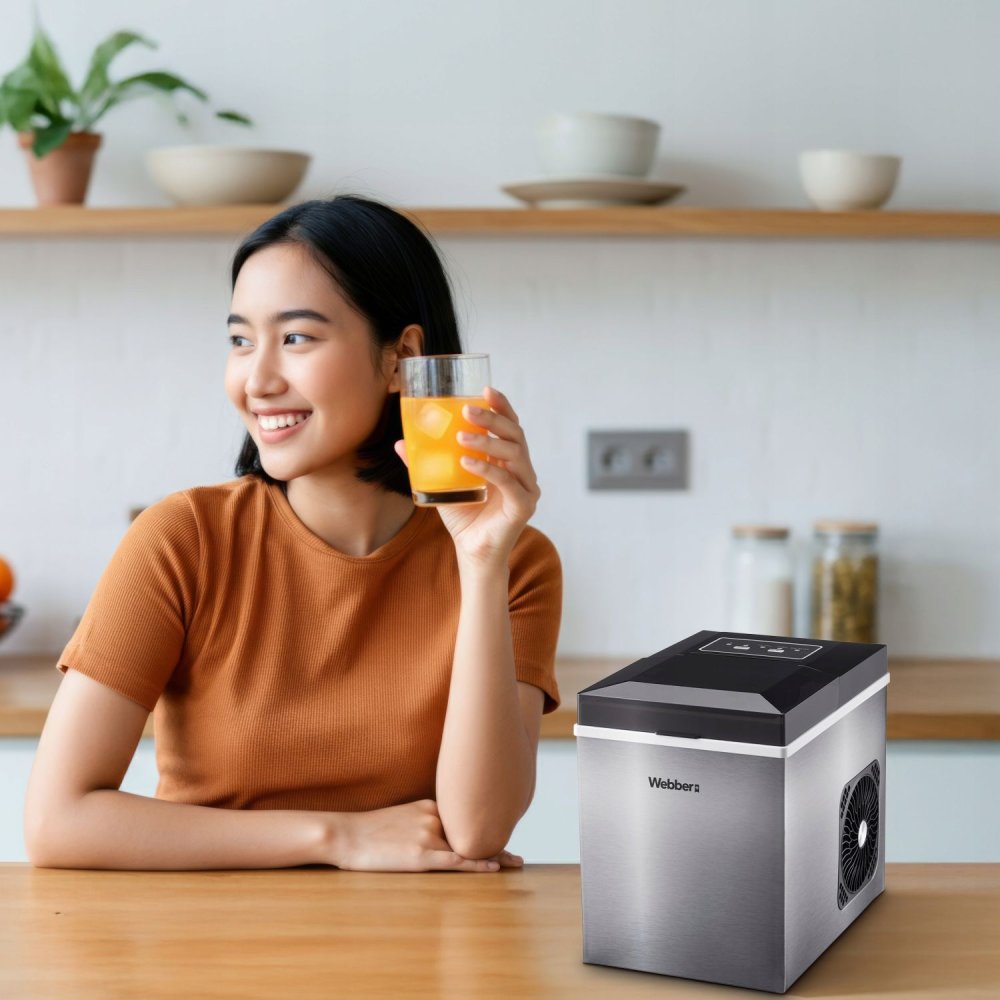 WEBBER Countertop Ice Maker 165W, 10 kg/24h Capacity (0)