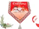 Christmas Table Runner with Snowman, 205x35 cm, Red
