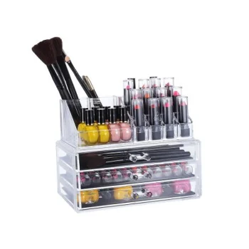 Acrylic Cosmetics and Jewelry Organizer with Drawers