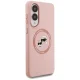 Karl Lagerfeld Magnetic Silicone Double Heads Case for Samsung Galaxy S25 Edge, Pink