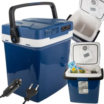 Portable Car Refrigerator 26L with Cooling and Heating Function, 12V/230V
