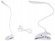 Clip-On LED Reading Light Lamp, White