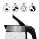 Huslog Electric Kettle AK-0537, 1.7L Glass Tea Kettle with LED, 2200W Fast Boil