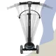 Nukido Flippo Kids 3-Wheel Scooter with Seat, Black