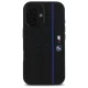 BMW iPhone 16 Case Silicone Hexagon Blue Line MagSafe - Black