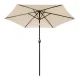 Multigarden SL-UM003C Garden Umbrella with Crank, 270 cm, Beige