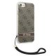 Guess iPhone SE 2022 / 2020 / 7 / 8 Case 4G Print Strap Brown