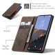Samsung Galaxy A54 (SM-A546) CASEME Wallet Magnetic Leather Case Cover, Brown