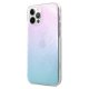 Guess iPhone 12 Pro Max Case 4G 3D Pattern, Blue/Pink