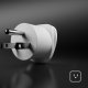 SBS Universal US Travel Adapter, White