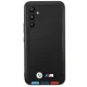 BMW Samsung Galaxy A54 Case Leather Stamp Tricolor, Black
