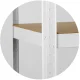 Humberg 4841 Metal Storage Shelving Unit 150x75x30 cm, White