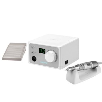Manicure & Pedicure Nail Milling Machine Saeyang Marathon K35 Crafien + SH30N 45 W, White, With Foot Pedal