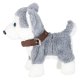 Interactive Walking Husky Dog Toy with Leash, Grey and White