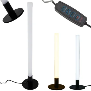 LED Floor/Desk Lamp 40cm, 3 Light Shades, Black