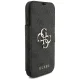 Guess Book 4G Metal Logo Folio Case for iPhone 17 Pro - Black