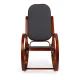ModernHome Rocking Chair with Wooden Runners Charcoal