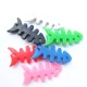 Fish-Shaped Headphone Cable Wrap Black