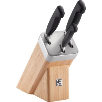 ZWILLING Vier Sterne 4-Piece Knife Block Set with Self-Sharpening Block