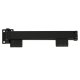 Folding Wall-Mounted Clothes Drying Rack, 90cm, Black