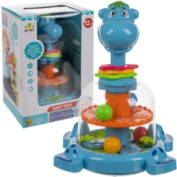 Kruzzel Hippopotamus Spinning Top with Balls, 24643