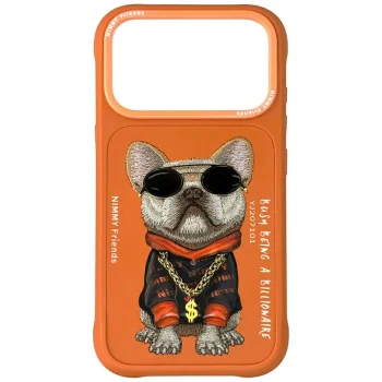 Nimmy Glasses Cool Dog Phone Case Cover iPhone 17 Pro Max - Orange