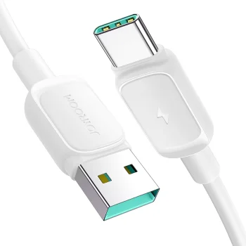 Joyroom Multi-Color Series A14 USB-A to USB-C Cable, 3A, 1.2m, White