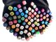 Alcohol Markers Set in a Case, 80 Pieces