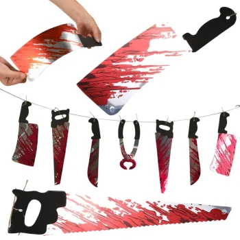 Halloween Garland with Bloody Tools, 2m