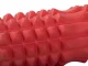 Massage roller for back and legs with bumps, crossfit, yoga, red