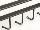 Under-Cabinet Kitchen Hanger with 6 Hooks, Black