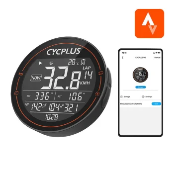 GPS Bike Computer Cycplus M2 ANT+ Bluetooth 2.5" Display Waterproof