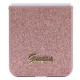 Guess Samsung Galaxy Z Flip 5 Case Glitter Script, Pink