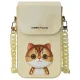 Nimmy Big Eyed Pet 2.0 Cat 3-in-1 Set: Phone Bag, Wallet, Tracker Case, Beige