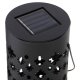 Solar Garden Stake Lights, LED Hollow-Out Lanterns with Dusk Sensor, 4 Pack